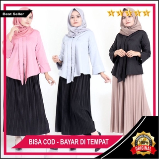  Atasan  Muslim Wanita  Baju Wanita  Terbaru  2022 Kekinian Blouse Wanita  Lengan Panjang Tina Libra 