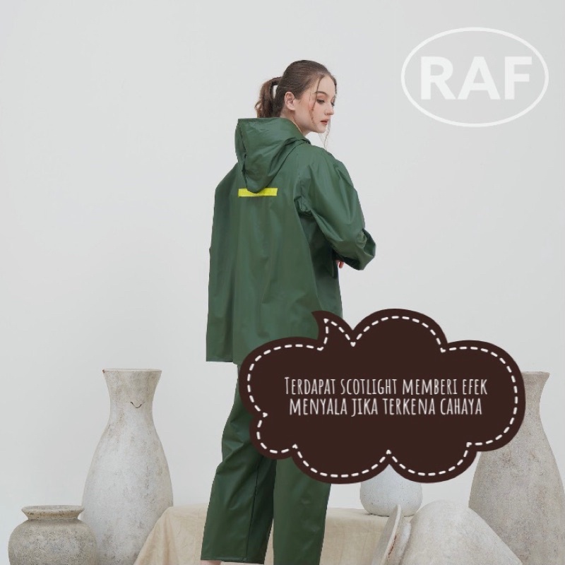 RAINCOAT , JAS HUJAN MANTEL BY RAF BAHAN PVC 0,25 BEST CUALITY ANTI REMBES