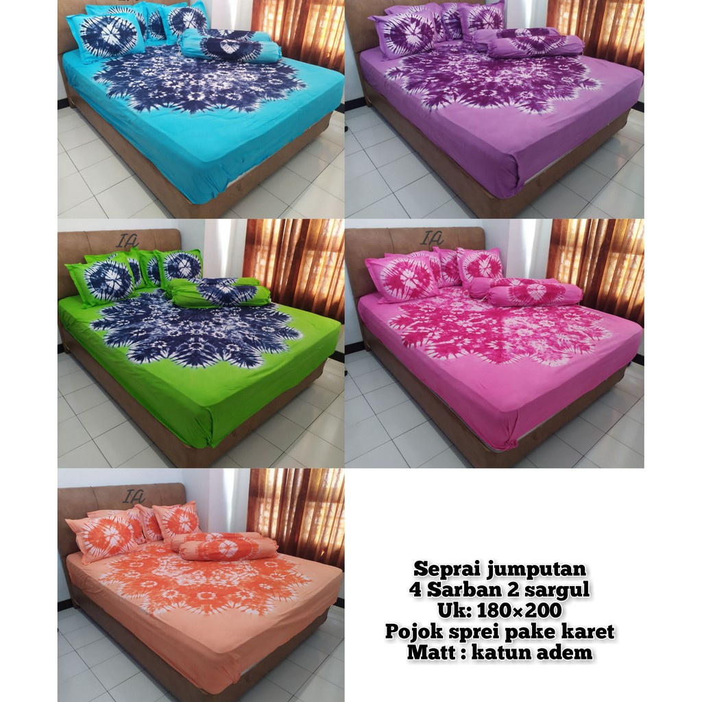 SEPREI BERKWALITAS | SEPRAI BATIK PEKALONGAN | SPREI JUMPUTAN | UKURAN 180X200 | SPESIAL PAKAI KARET