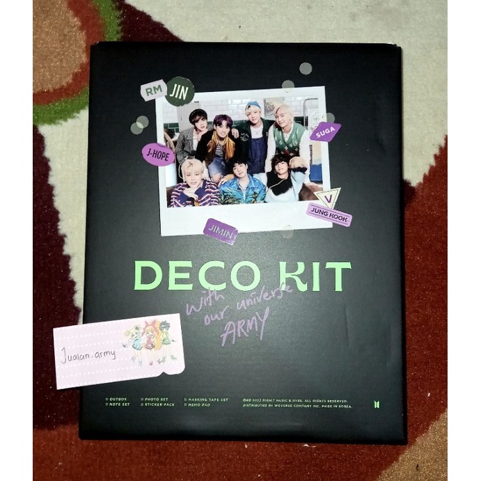Official deco kit Outbox, sticker set, memo pad, masking tape. BACA DESKRIPSI‼️