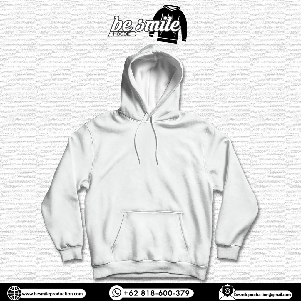jaket hoodie diadora putih