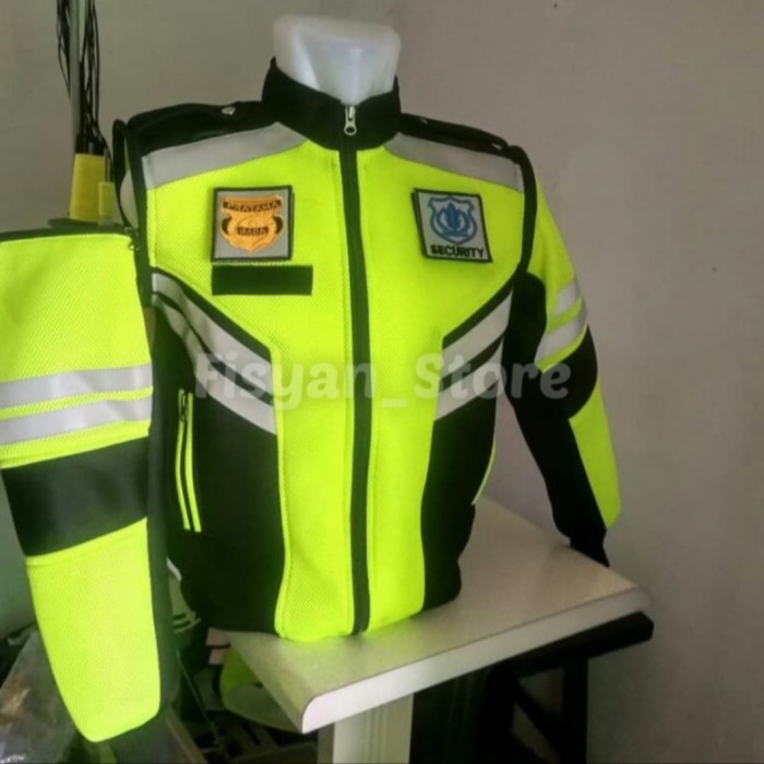 Jaket/Rompi Security  Jaket/Rompi Polisi Double Mesh Tebal Multifungsi