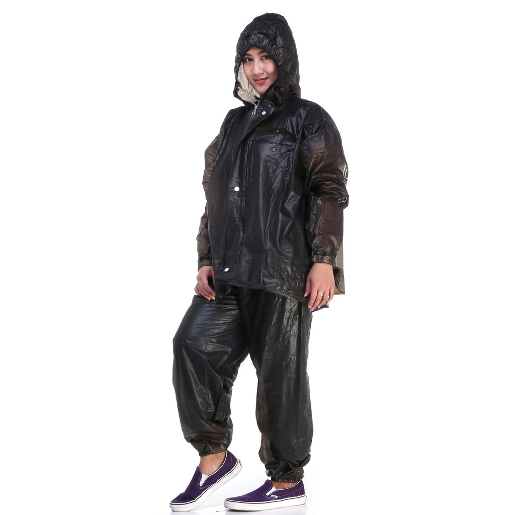 Jas Hujan Jaket Celana Plevia 7001 Diamond Adventure tugas negara bos mantel transparan bening