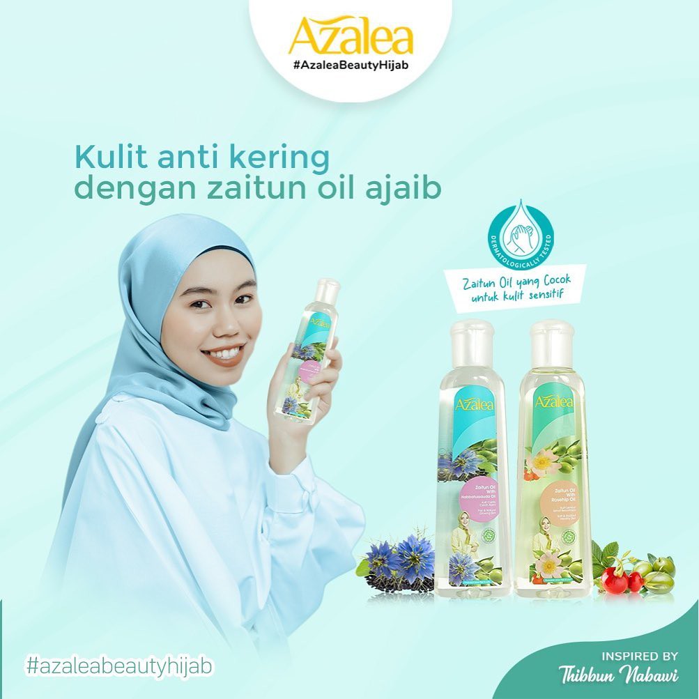 ⭐ BAGUS ⭐ AZALEA  ZAITUN OIL 150ML | Habbatussaudah Rosehip