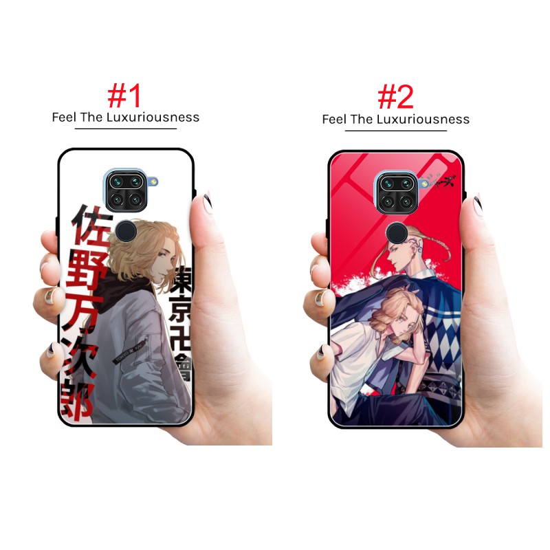 Casing softcase glass premium anime tokyo revengers for xiaomi redmi note 9/note 9 pro/redmi 9/9c