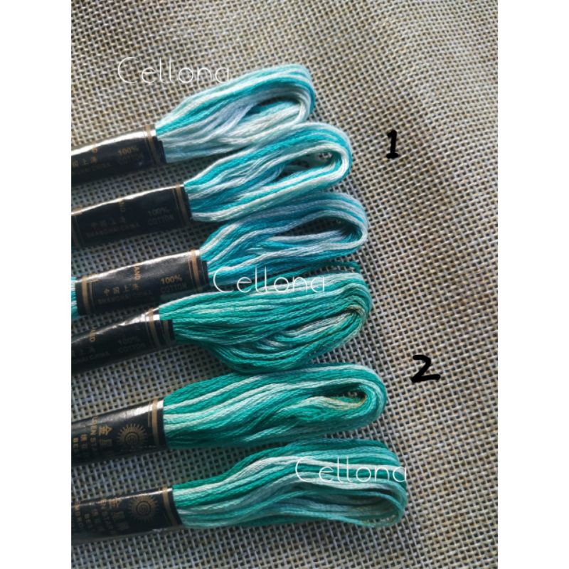 Benang Sulam Gradasi Sembur