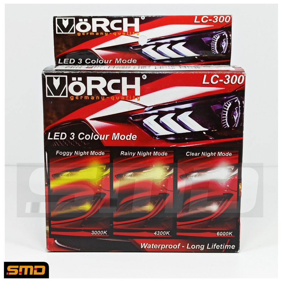 Lampu LED H4 Vorch LC-300 3 Warna Super Bright Mobil