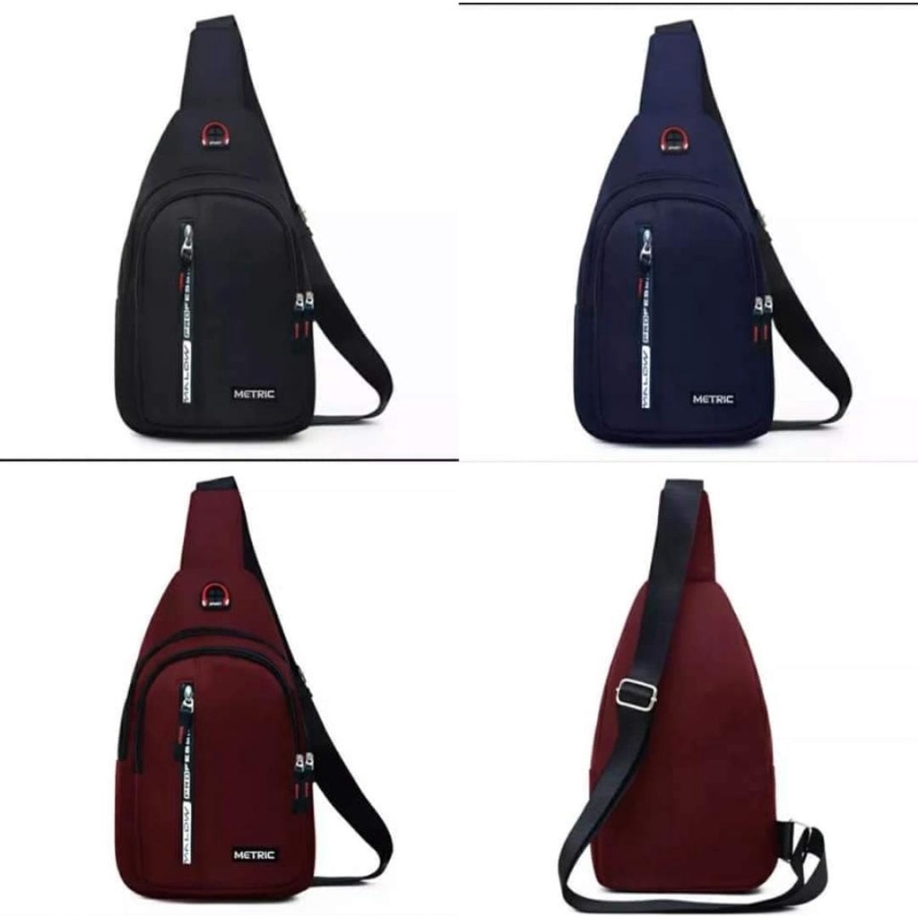 Tas Selempang Pria MRN520 Tas Pria Tas Wanita SlingBag Pria Tas Dada Tas Punggung Selempang Material Nylon Anti Air