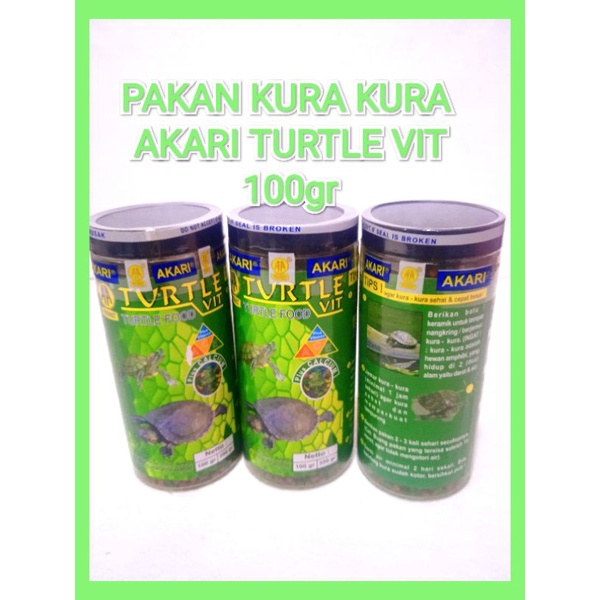 PAKAN KURA KURA AKARI TURTLE VIT / MAKANAN KURA KURA 100gr