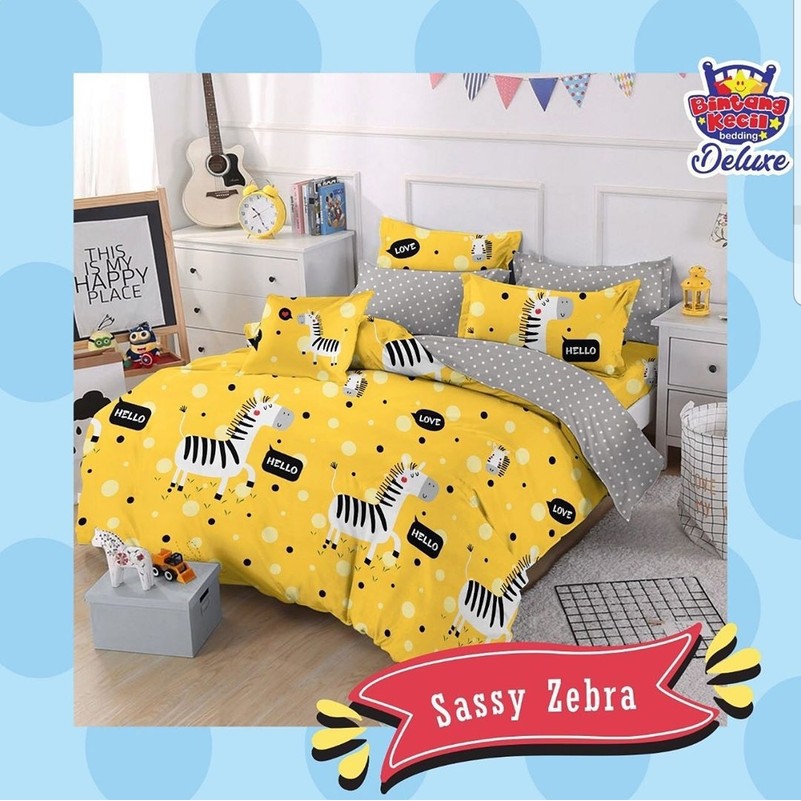 Sprei STAR Sassy Zebra Kuning