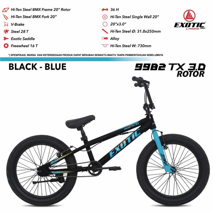 SEPEDA BMX EXOTIC 9982 TX 3.0 ROTOR 20 INCH