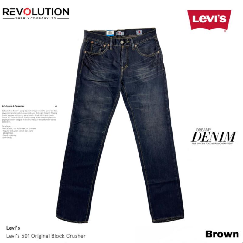 CELANA JEANS LEVIS 501 PANJANG MADE IN JAPAN/CELANA JEANS PRIA ORIGINAL