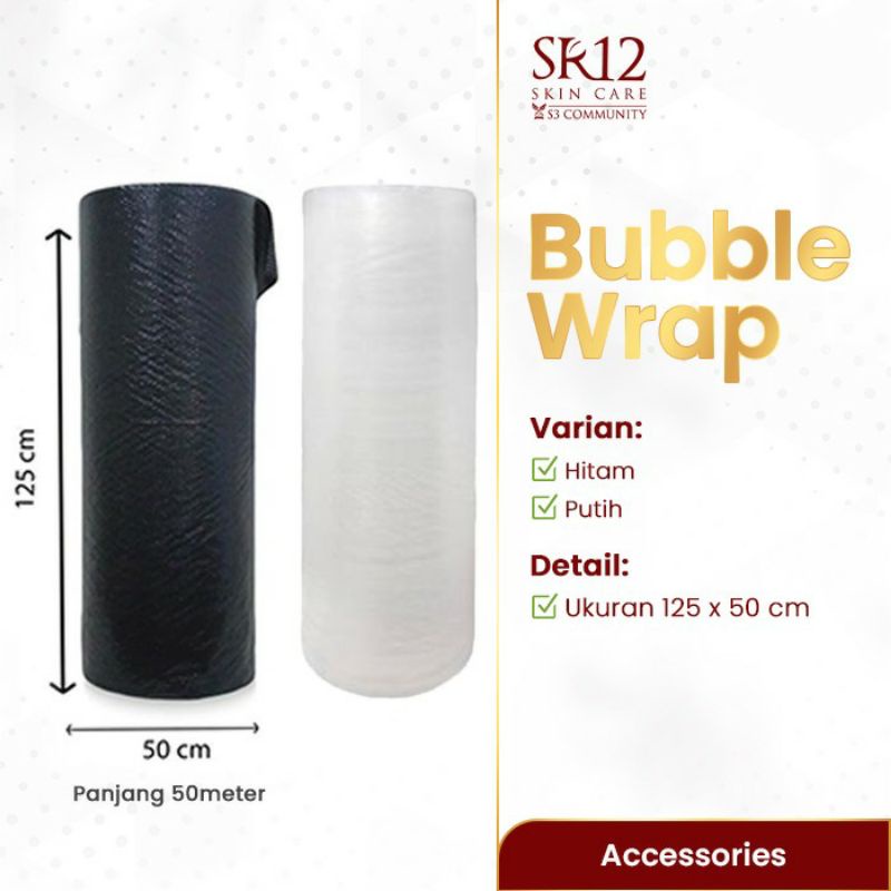 

Bubble Wrap 1Roll Gulungan Ukuran 125cm x 50meter