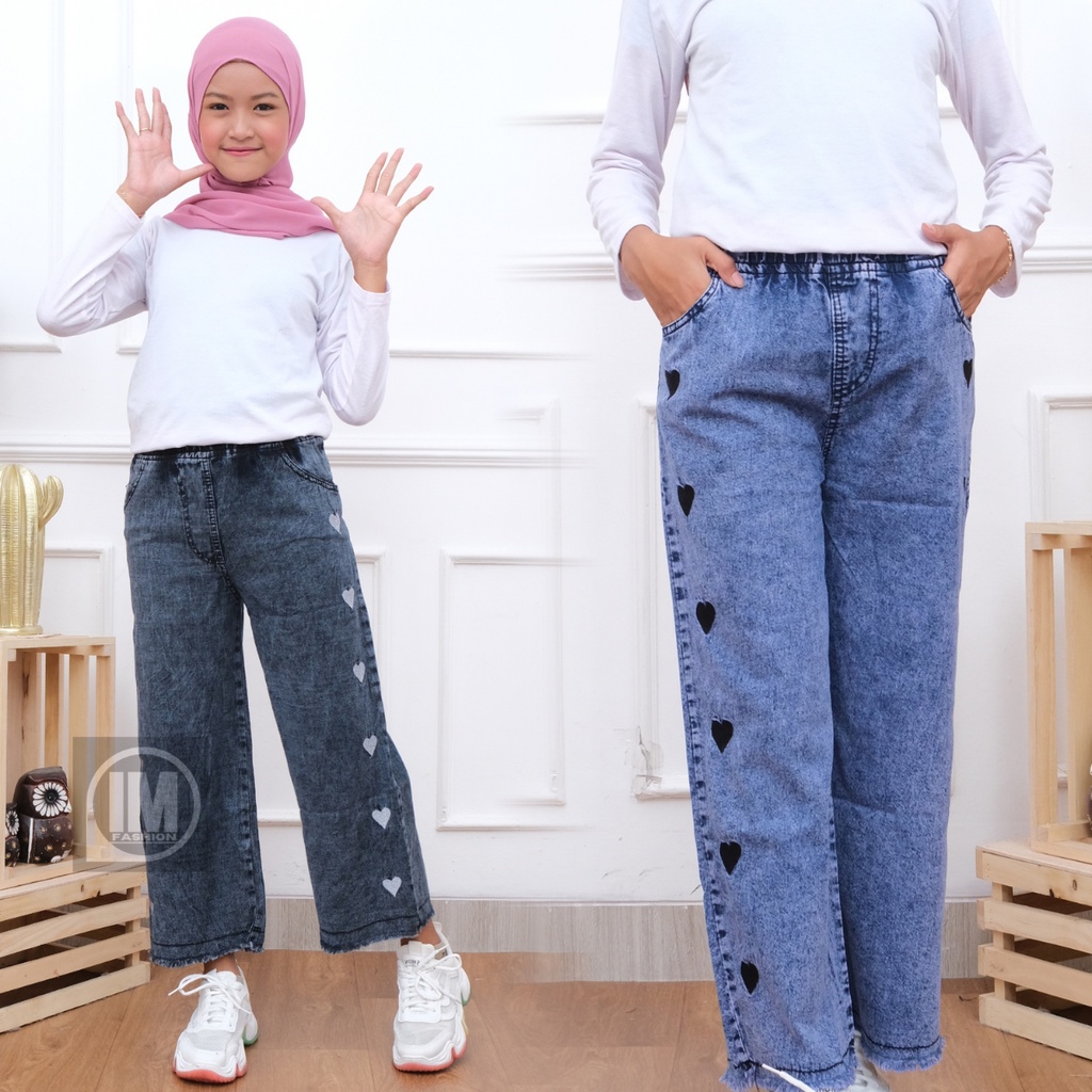 Love Pants Kids Celana Jeans Anak Perempuan Bordir Love