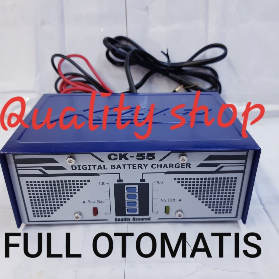 CHARGER AKI DIGITAL KIYA CK55 FULL OTOMATIS CUT OFF GARANSI 3 TAHUN