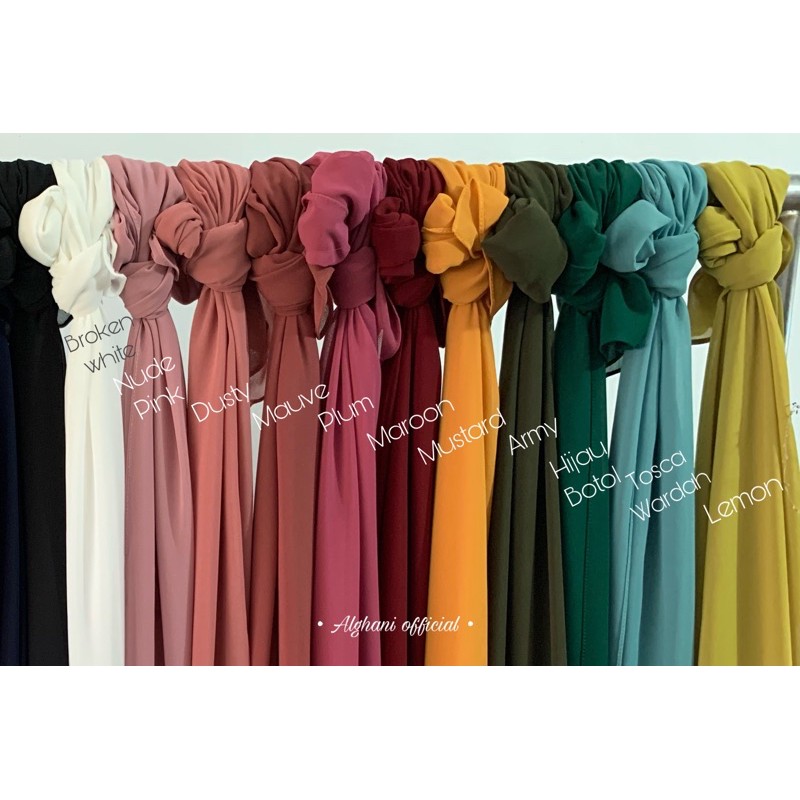 ALGHANI - PASHMINA CERUTY BABYDOLL INSTAN INNER 2IN1