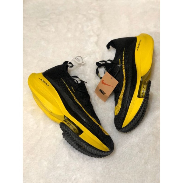 Sepatu Sneakers Nike Zoom Alphafly Next Black Yellow