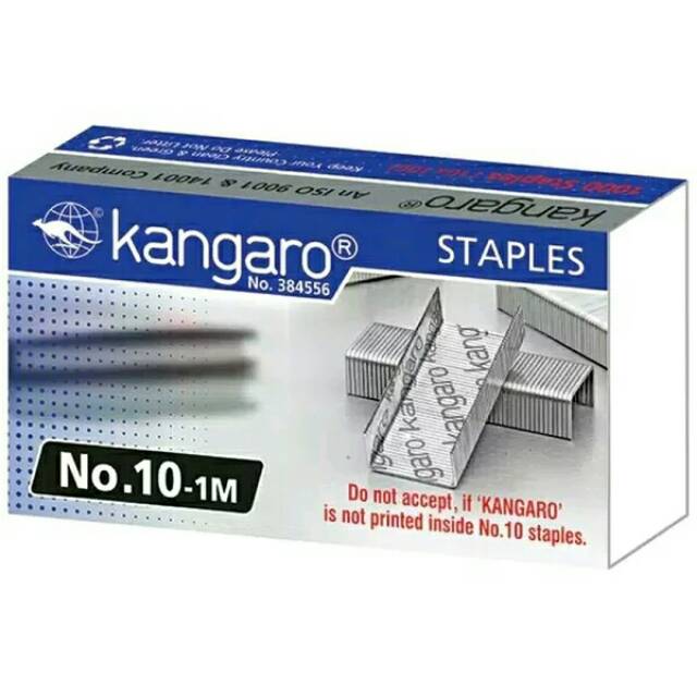 

Refill Stapler Kangaro No. 10-1M isi Staples Hekter Kangaro
