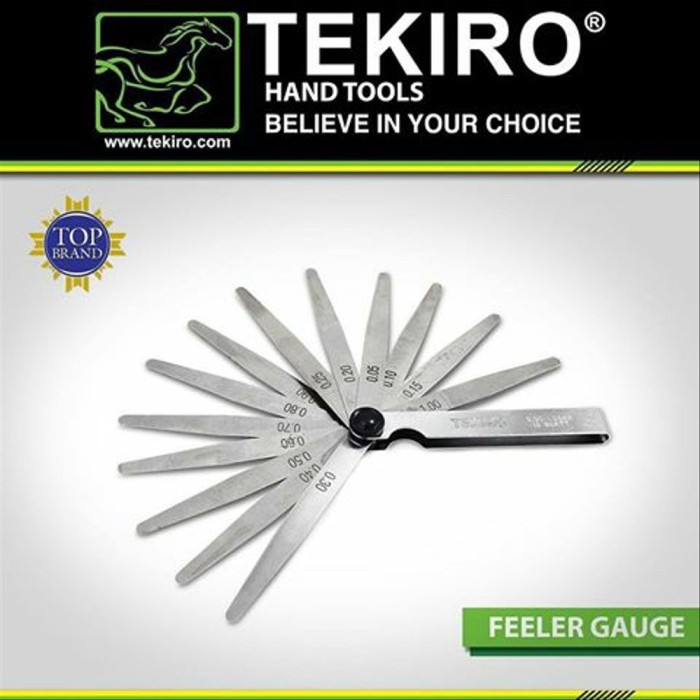 TEKIRO FEELER GAUGE Tekiro ALAT UKUR CELAH SET 13 Blades Tekiro Feeler Gauge 13 pcs AU-FG1292