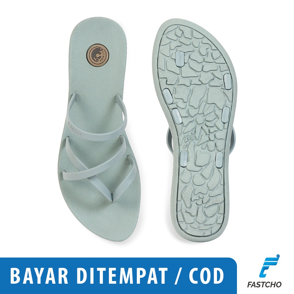 Sandal Perempuan Slip On / Sandal Jepit Perempuan / Sandal Camou Jeany / Sandal Wanita Tali / Sandal