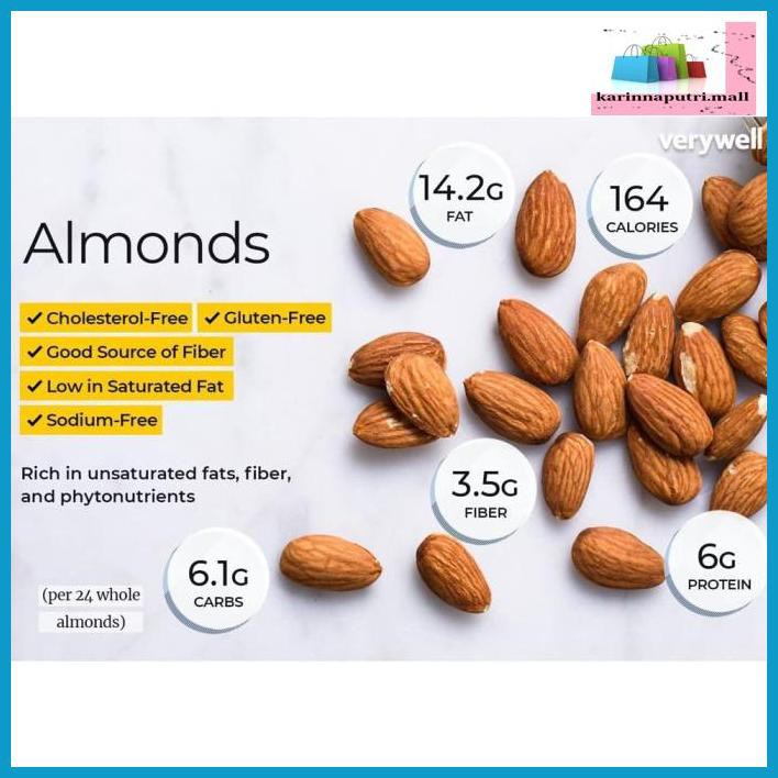 

E5Ewsfg- Kacang Almond 1Kg (Natural Raw Almond) 78Itjyhf-