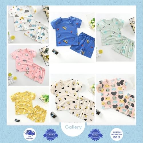 Hansen Gallery Setelan Kaos Anak Pakaian Anak Import Pendek HG 010