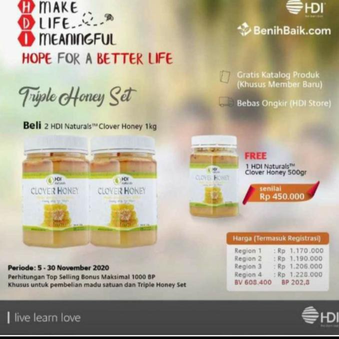 Triple Set Clover Honey Original Razaaaa.Corp