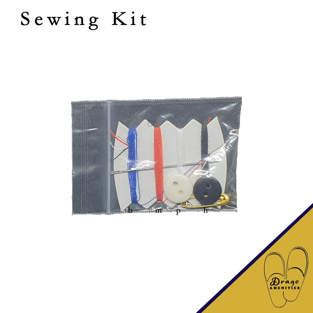 Sewing Kit Hotel + plastik opp Bagus Murah benang jahit Traveling Rekreasi