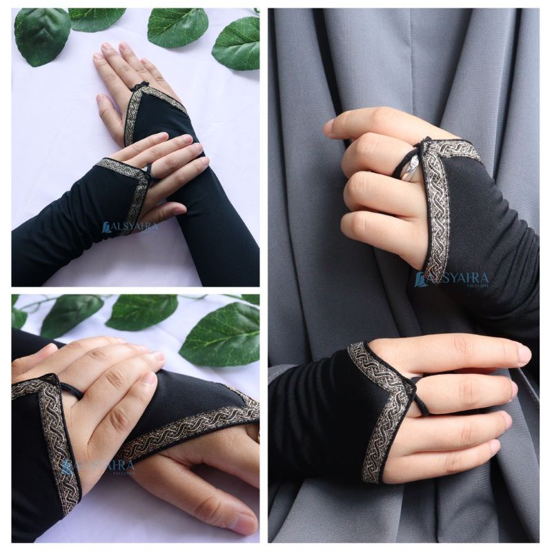 Manset Handsock Cincin Motif Kiswah Alsyahra Exclusive