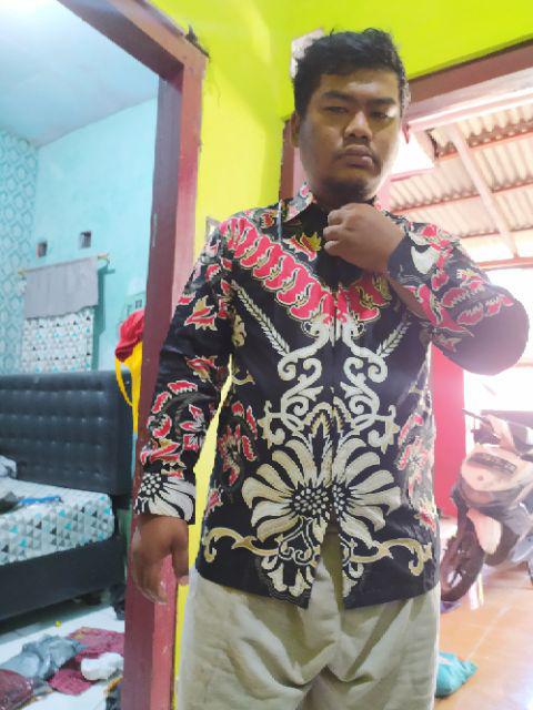 Size M L Xl Xxl Xxxl Bswart Batik Hrb026 Kenongo Hem Pendek Padi Pekalongan M L Xl Batik Pria Murah