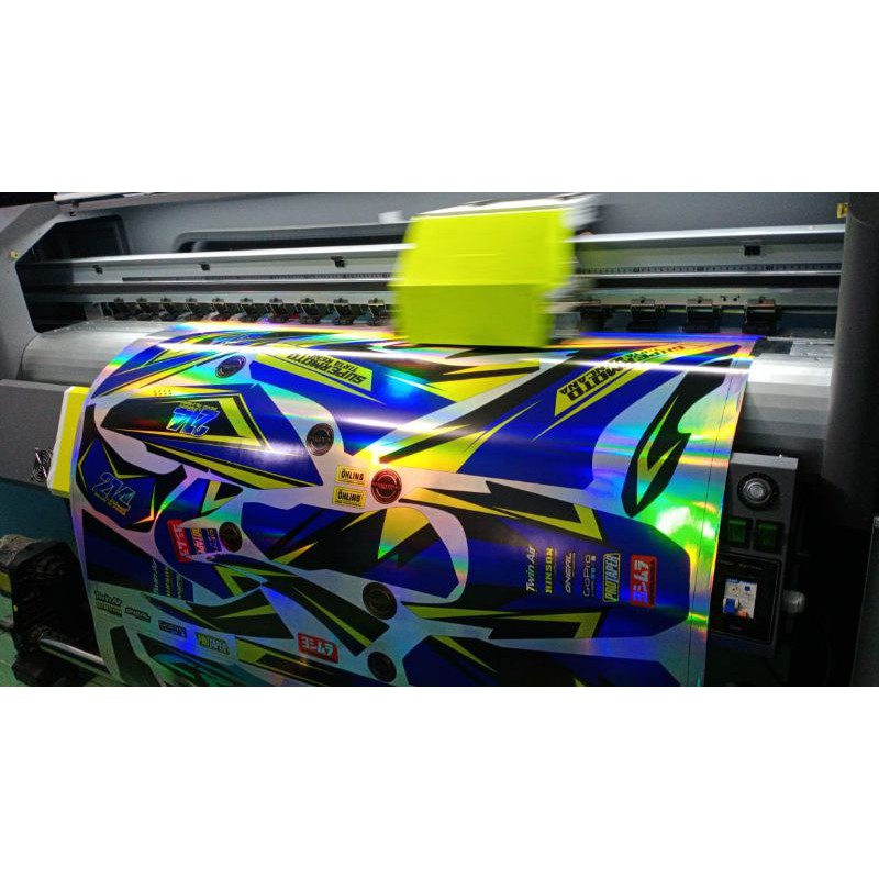 DECAL STIKER HOLOGRAM CRF /KLX/D-TRACKER CROME PELANGI