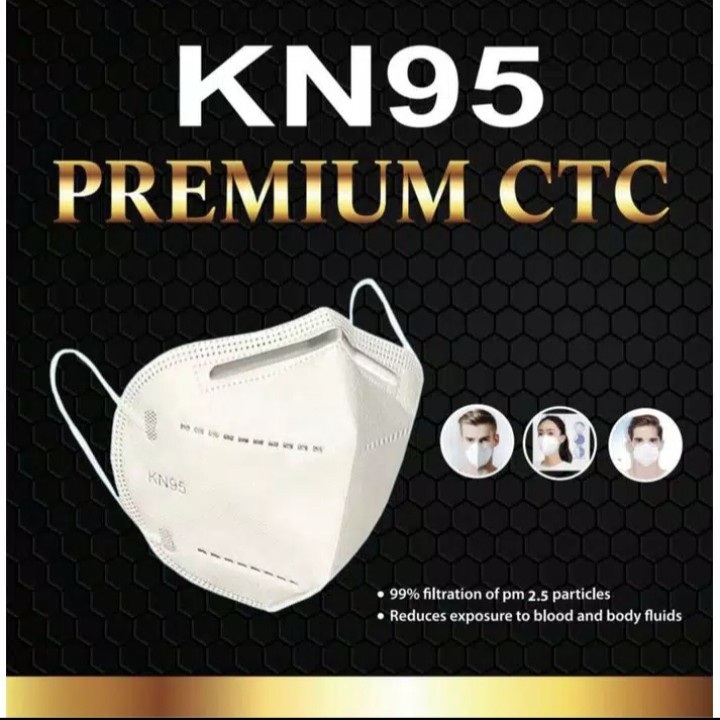 Masker KN95 Masker N95 Masker KN 95 Masker N 95 Masker Asli Bnpb- CTC - KAWAT LUAR KAWAT DALAM