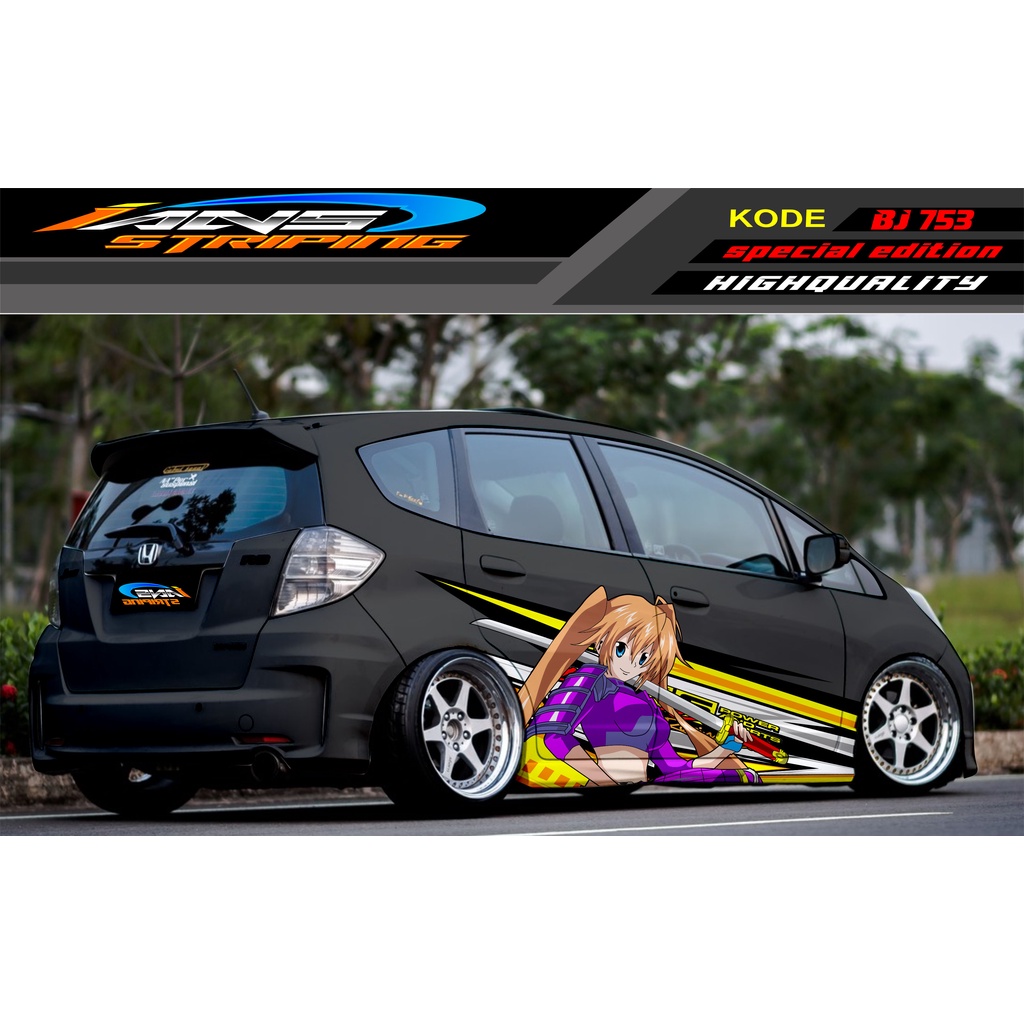 VARIASI STICKER MOBIL HONDA BRIO AGYA JAZZ AVANZA YARIS / DECAL STICKER MOBIL JAZZ / STIKER MOBIL