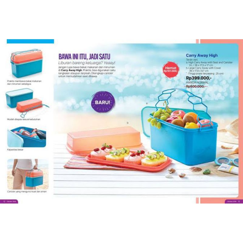 Carry Away High / Rantang piknik /Rantang Tupperware