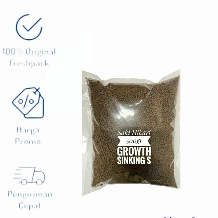 Saki Hikari Growth Size S SINKING 500G | Pakan Ikan High Growth