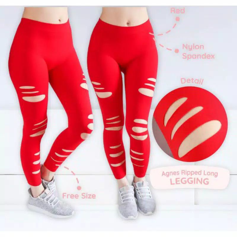 legging bacis /legging bacis sobek/legging bacis sobek olahraga gym fitness