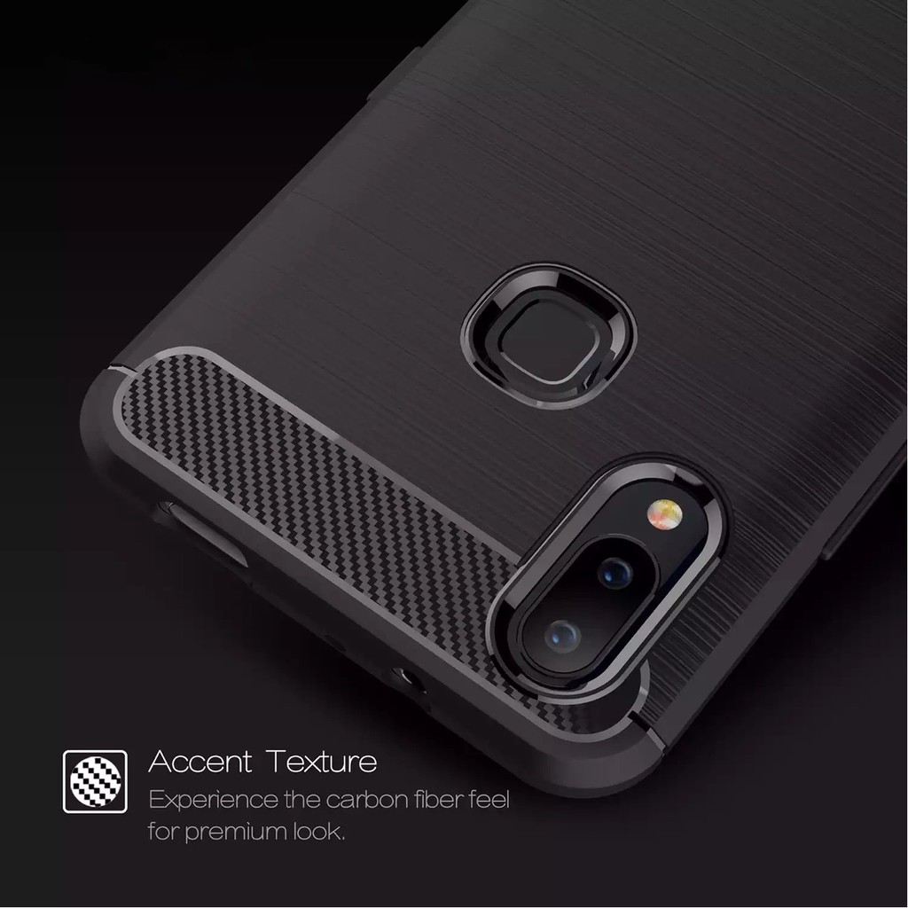 Case Vivo Rugged Armor Softcase Casing Vivo Soft Case Premium Cover Carbon Vivo