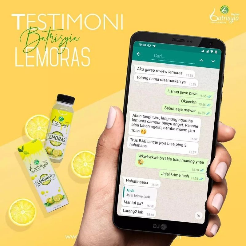 DIET AMANUNTUK BUSUI/ PELANGSING BUSUI/ PENURUN BERAT BADAN ALAMI/LEMORAS BATRISYIA/SARI LEMON+MADU