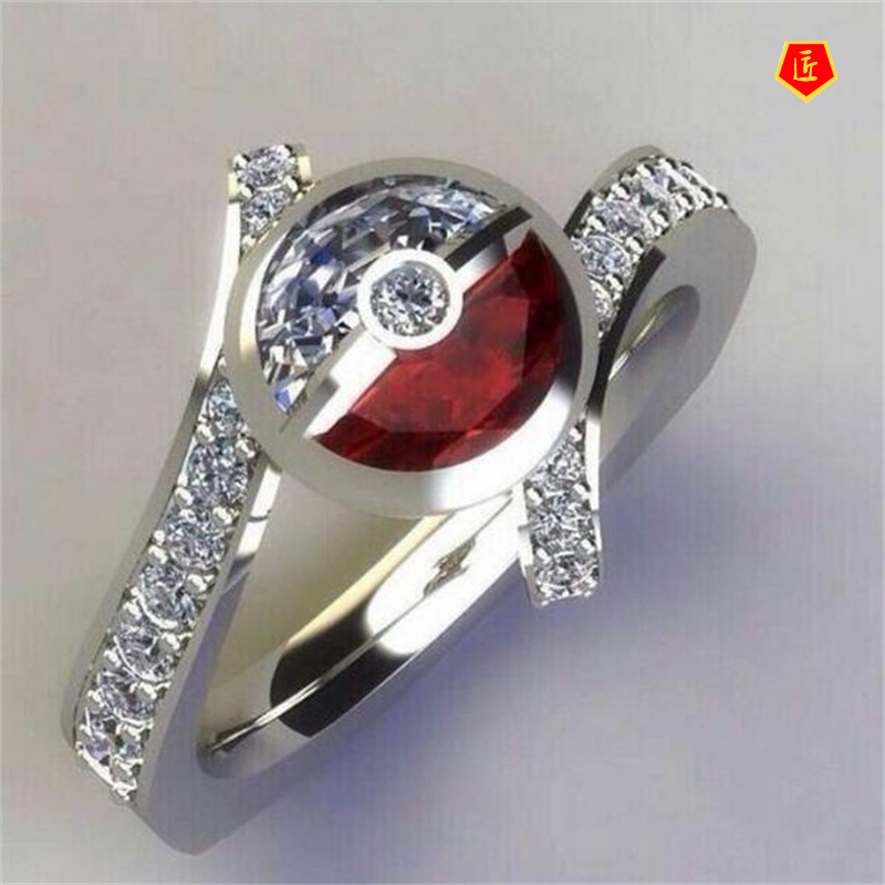 [Ready Stock]Fashion Creative 925 Silver Diamond Ring