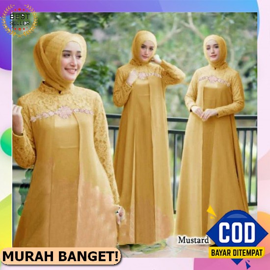 Baju Gamis Model Terbaru Gamis Lebaran 2022 Bsju Games Kekinian Jumbo Import Murah Bju Games Syari G