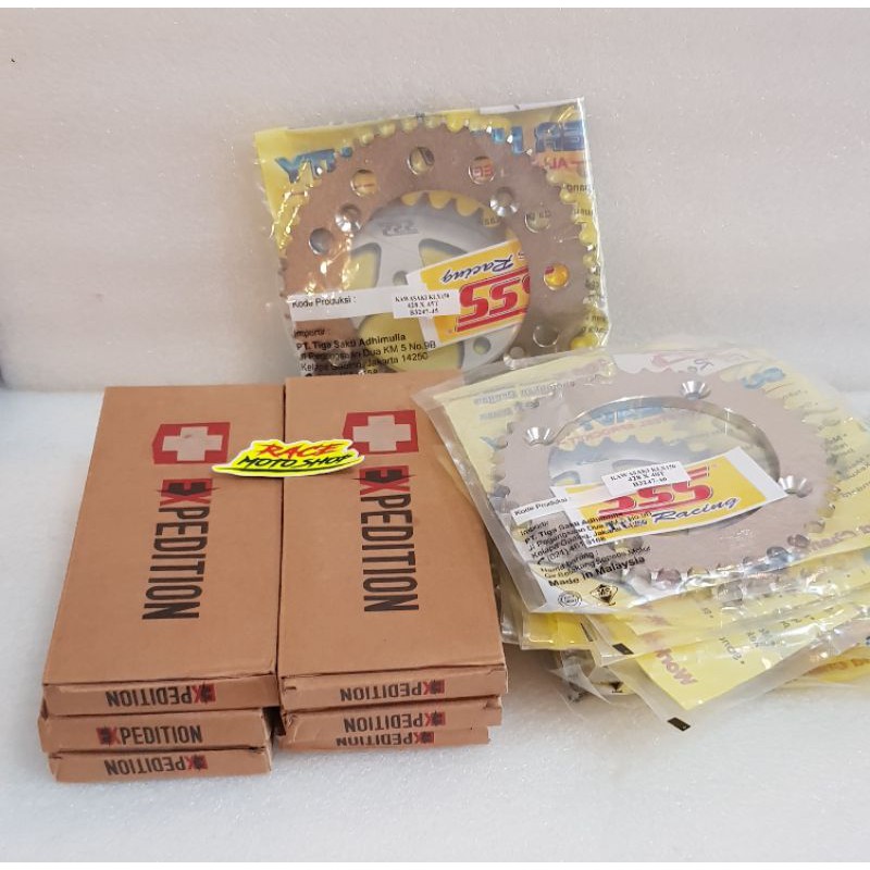 GEAR SET/KOMPLIT CB150R VIXION R15 V3 CRF150 KLX150 RXK SUPRA X125 SUPRA FIT NEW NINJA150 NINJA RR