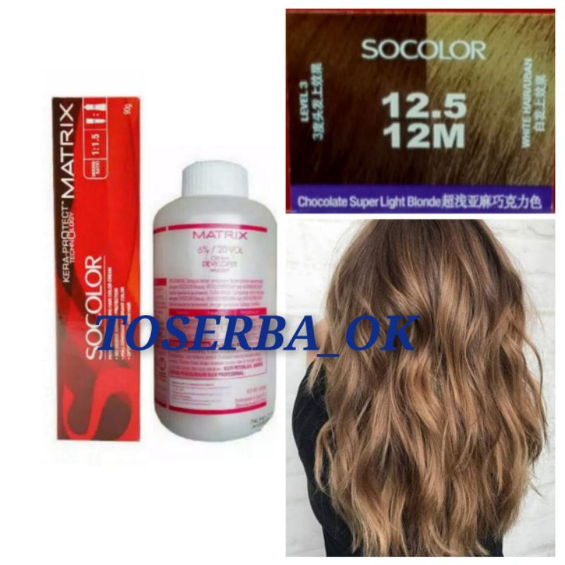 MATRIX SOCOLOR NO. 12.5 / 12M CHOCOLATE SUPER LIGHT BLONDE DAN OXYDANT