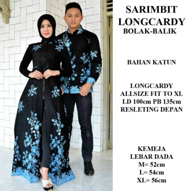 GROSIR SARIMBIT LONGCARDY BOLAK BALIK