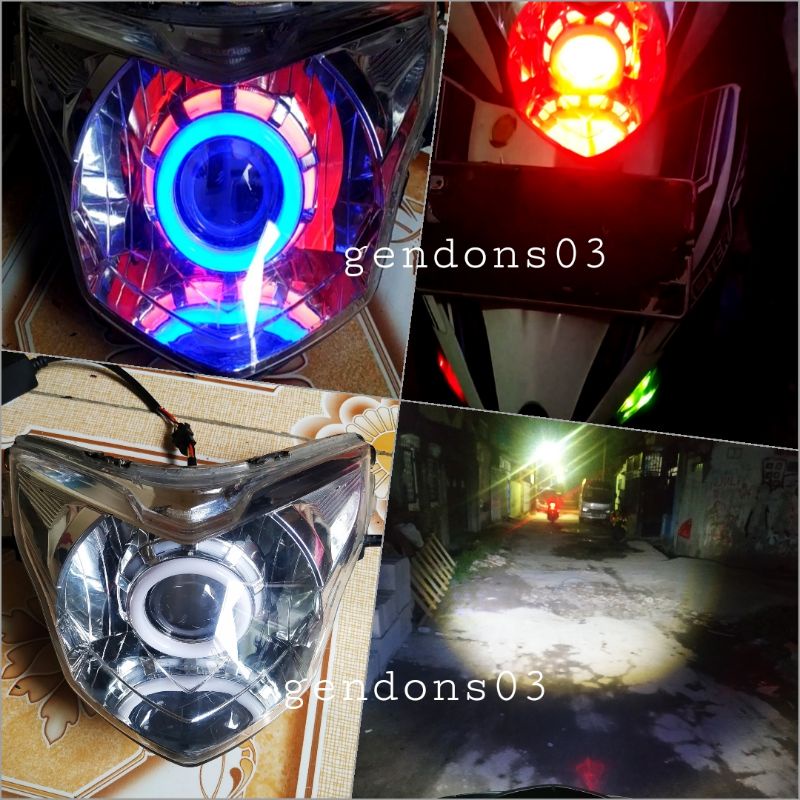 New Reflektor Lampu Projie Led High-Low Jupiter MX 135 new