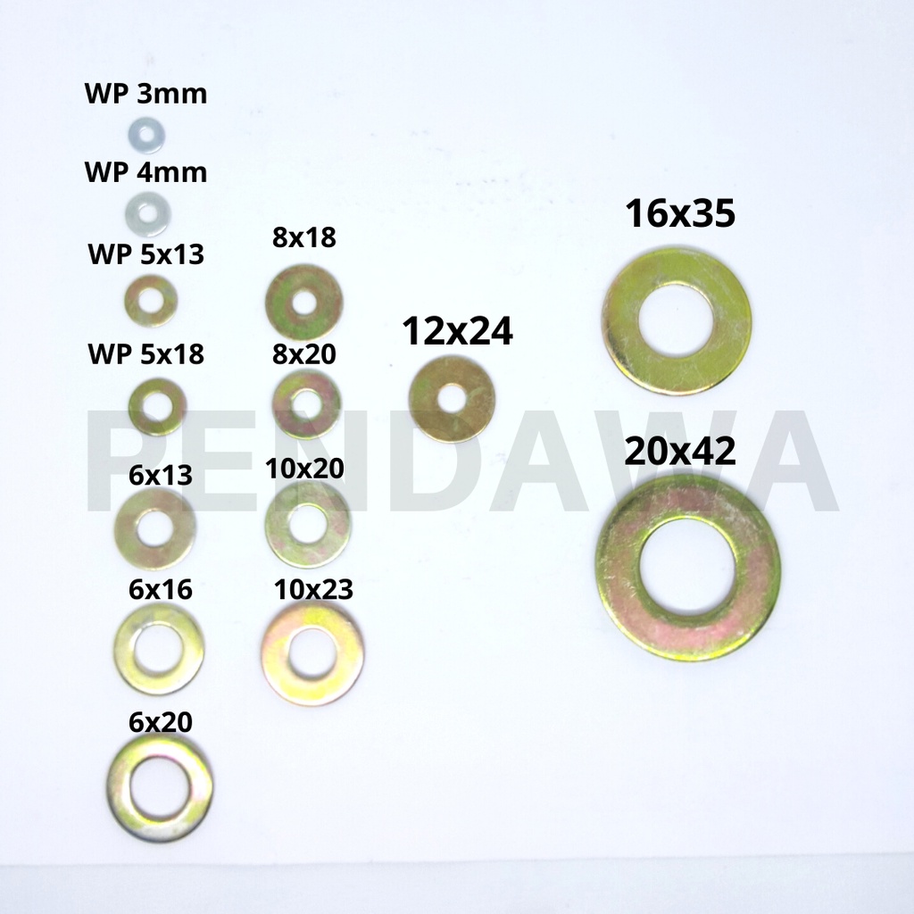 Ring Plat WP M4mm / Flat Washer Zinc Plated / Washer Plate M4