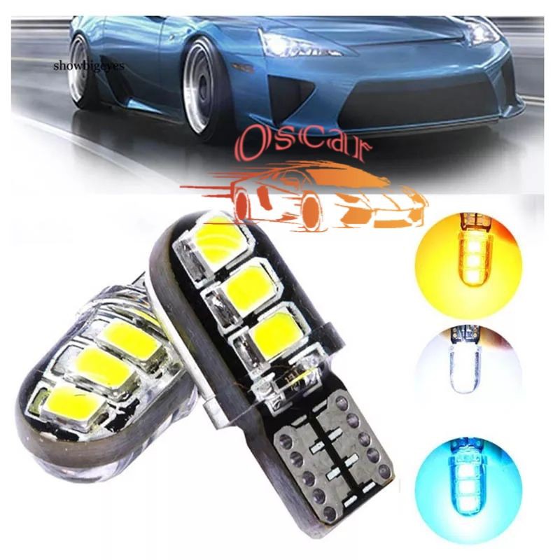 Lampu Led T 10 Crysral Kristal Jelly 6 Mata SMD 5730 Senja Sein Speedometer HIGH QUALITY