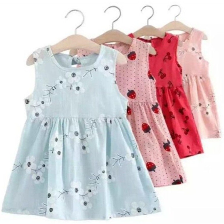 Promo Drees Katun Jepang Anak/Dress Bayi/Baju Harian