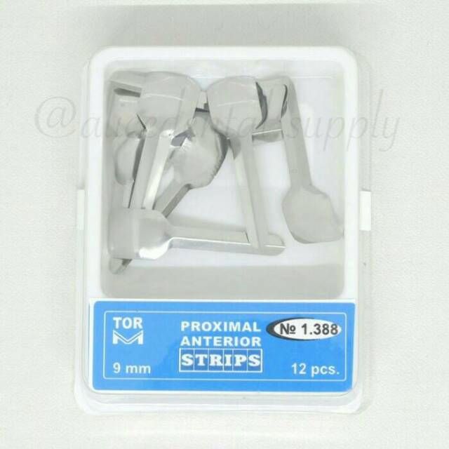 Alice dental anterior proximal matrix strip TOR ORIGINAL metal matriks sendok gigi depan ORI logam