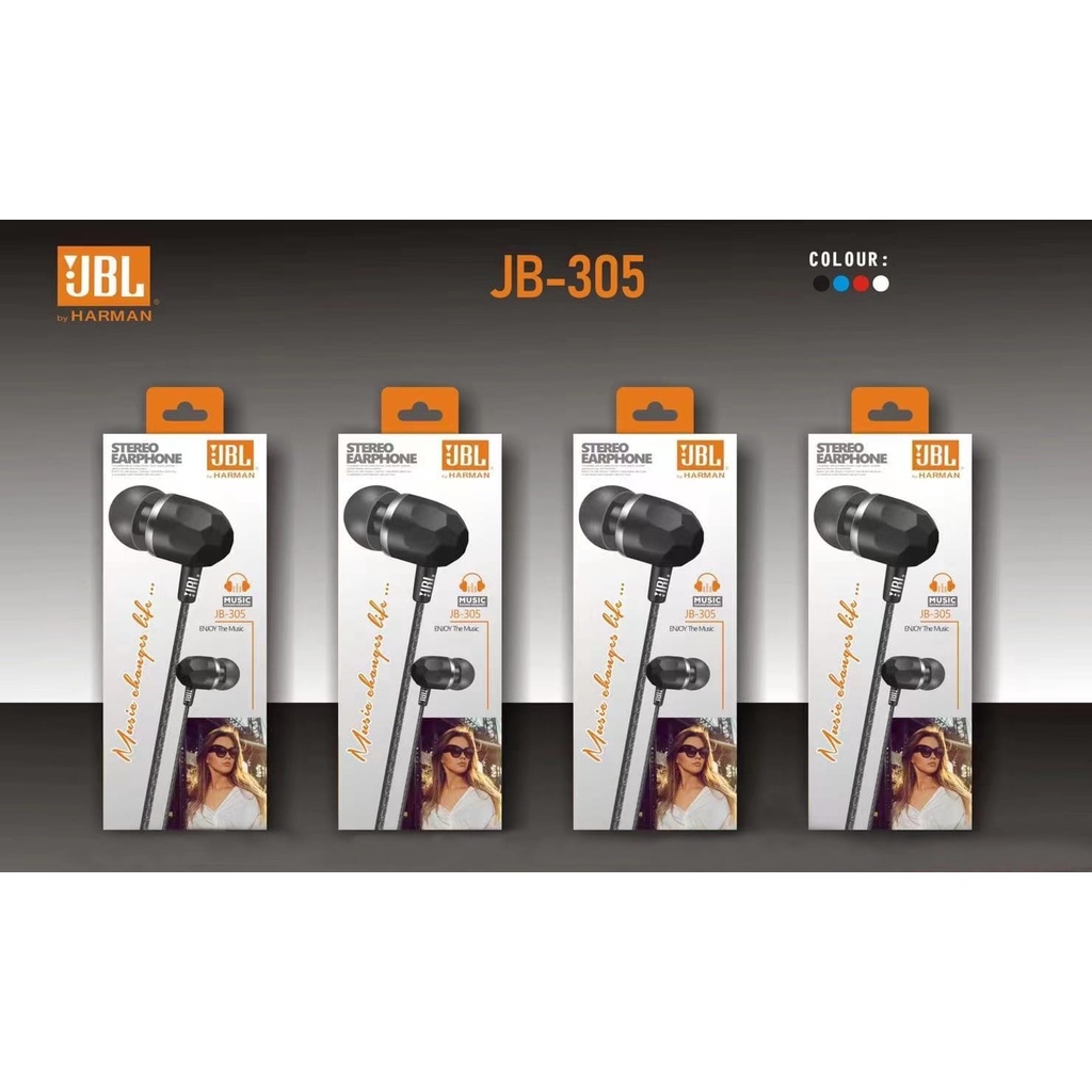 Hf / Headset Merk J-B-L J300 Super Bass + Packing Import Earphone  J301 PROMO SULTAN