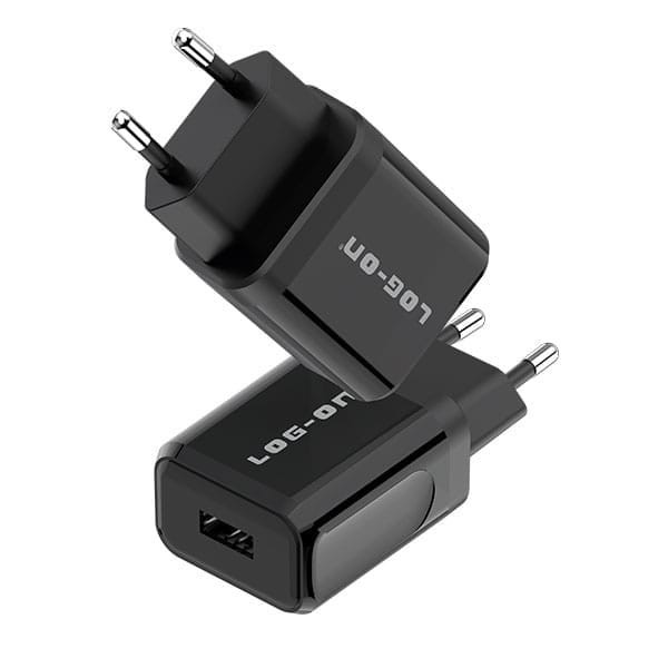 LOG ON LO-C27 Fast Adapter Charger 2.4A 12W Single Port USB Batok Casan 1 Lubang Tanpa Kabel